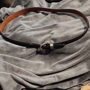 Ralph Lauren Black and Brown Leather Belt